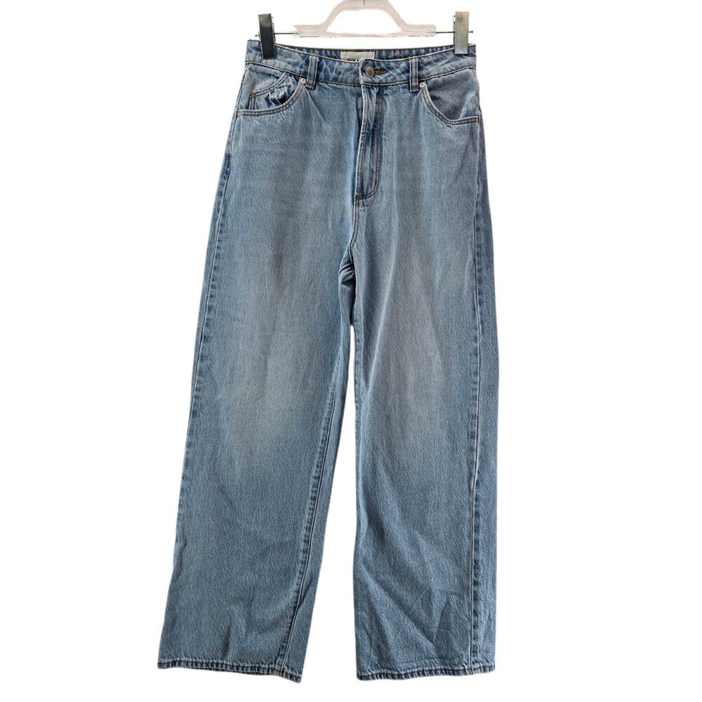 Rolla's Jeans Womens 27 Heide High Rise Loose Straight Light Wash Organic Cotton